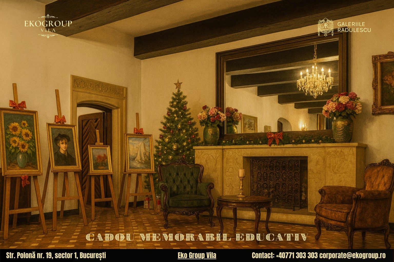 Cadouri de Crăciun copii: O vizită la expoziția „Crăciunul anilor ’30” de la Eko Group Vila, între educație și inspirație