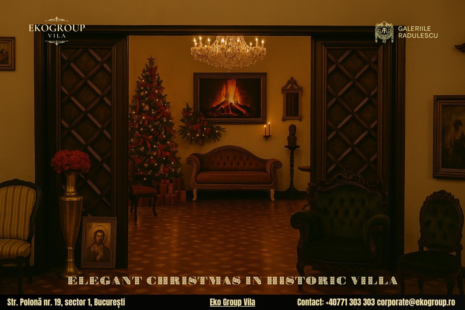 Decoratiuni de Craciun cu parfum de epocă: o experiență unică la Eko Group Vila